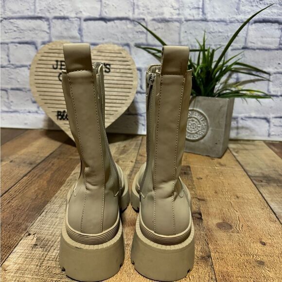 Zara Lug soles beige Boots size 38 - Picture 11 of 13
